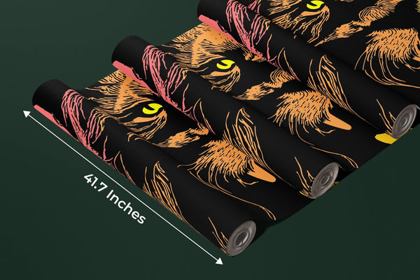 Roaring Lion Wallpaper, Colorful Mural, Oversized Custom Size Wall Art, Non - Woven, Non - Adhesive, Modern Wall Paper, Removable - Adawall Wallpaper - Registered Trade Accounts Only, Wallpaper Wholesale Account - W78100 - Adawall Wholesale - Wallpaper Wholesaler