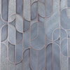 Rounded Shapes 3D Embossed Wallpaper, Dark Gray Velvet Flocked Geometric Elegant Wallcovering - Adawall Wallpaper - Registered Trade Accounts Only, Wallpaper Wholesale Account - 1514-4 - Adawall Wholesale - Wallpaper Wholesaler