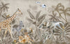 Safari Animals Wallpaper, Watercolor Mural, Oversized Custom Size Wall Art, Non - Woven, Non - Adhesive, Modern Wall Paper, Removable - Adawall Wallpaper - Registered Trade Accounts Only, Wallpaper Wholesale Account - W77832 - Adawall Wholesale - Wallpaper Wholesaler