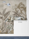 Safari Animals Wallpaper, Watercolor Mural, Oversized Custom Size Wall Art, Non - Woven, Non - Adhesive, Modern Wall Paper, Removable - Adawall Wallpaper - Registered Trade Accounts Only, Wallpaper Wholesale Account - W77832 - Adawall Wholesale - Wallpaper Wholesaler