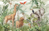 Safari Wildlife Wallpaper, Tropical Animals Mural, Oversized Custom Size Wall Art, Non - Woven, Non - Adhesive, Modern Wall Paper, Removable - Adawall Wallpaper - Registered Trade Accounts Only, Wallpaper Wholesale Account - W77778 - Adawall Wholesale - Wallpaper Wholesaler