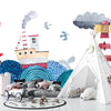 Sea Landscape Wallpaper, Seamless Pattern Mural, Oversized Custom Size Wall Art, Non - Woven, Non - Adhesive, Modern Wall Paper, Removable - Adawall Wallpaper - Registered Trade Accounts Only, Wallpaper Wholesale Account - W77946 - Adawall Wholesale - Wallpaper Wholesaler