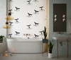 Shark Fin Wallpaper, Seamless Pattern Mural, Oversized Custom Size Wall Art, Non - Woven, Non - Adhesive, Modern Wall Paper, Removable - Adawall Wallpaper - Registered Trade Accounts Only, Wallpaper Wholesale Account - W77789 - Adawall Wholesale - Wallpaper Wholesaler