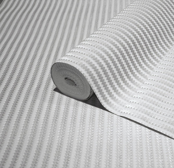 Silver Timeless Quilted Feel Wallpaper, Deep Embossed Chevron Basket Weave Wallcovering, Jute Design - Adawall Wallpaper - Registered Trade Accounts Only, Wallpaper Wholesale Account - 23206-3 - Adawall Wholesale - Wallpaper Wholesaler