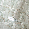 Stylish Floral Wallpaper, Green, White Embossed Flocked Botanical Blossom Pattern, Bloom Design, Trendy Wall Accent Decoration - Adawall Wallpaper - Registered Trade Accounts Only, Wallpaper Wholesale Account - 1505-2 - Adawall Wholesale - Wallpaper Wholesaler