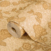 Stylish Golden Pattern Floral Embossed Wallpaper, Home Wall Decor, Aesthetic Wallpaper, Textured Wallcovering Non - Adhesive, Honeycomb Decor - Adawall Wallpaper - Registered Trade Accounts Only, Wallpaper Wholesale Account - 1010-4 - Adawall Wholesale - Wallpaper Wholesaler