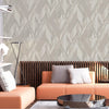Stylish Herringbone Geometric Wallpaper, Gray, Silver Embossed Large Zigzag Pattern Wallcovering Wall Accent - Adawall Wallpaper - Registered Trade Accounts Only, Wallpaper Wholesale Account - 1205-3 - Adawall Wholesale - Wallpaper Wholesaler