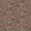 Stylish Paisley Green Red Wallpaper, Textured Wallcovering, Large 114 sq ft Roll, Washable, Home Wall Decor, Accent Wall Paper, Washable - Adawall Wallpaper - Registered Trade Accounts Only, Wallpaper Wholesale Account - 4711-2 - Adawall Wholesale - Wallpaper Wholesaler