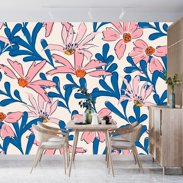 Summer Tropical Wallpaper, Seamless Pattern Mural, Oversized Custom Size Wall Art, Non - Woven, Non - Adhesive, Modern Wall Paper, Removable - Adawall Wallpaper - Registered Trade Accounts Only, Wallpaper Wholesale Account - W78006 - Adawall Wholesale - Wallpaper Wholesaler