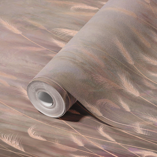 Swaying Wheat Field Wall Mural, Light Purple Windy Wheat Wallpaper, Large Nature Custom Size Wall Covering, Non - Woven, Non - Pasted, Removable, Washable - Adawall Wallpaper - Registered Trade Accounts Only, Wallpaper Wholesale Account - SE302-2 - Adawall Wholesale - Wallpaper Wholesaler