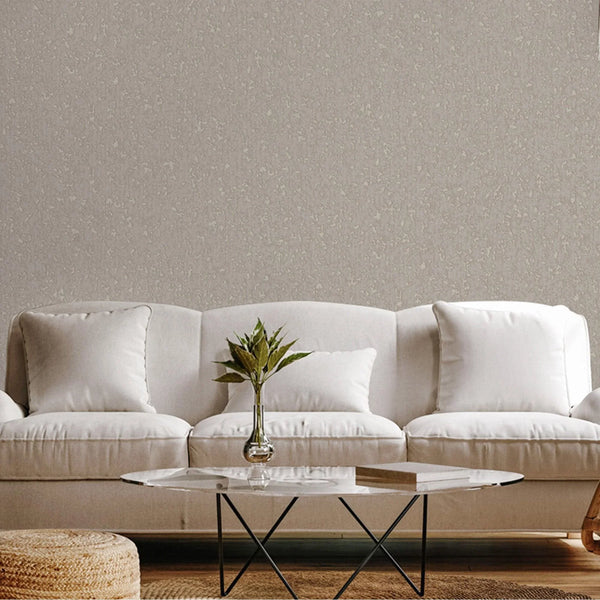Tan Classic Textured Metallic Accent Wallpaper, 3D Embossed Glitter Shimmer Elegant Wallcovering - Walloro High End Wallcoverings & More