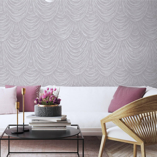 Textured Pattern Silver Embossed Wallpaper, Home Wall Decor, Aesthetic Wallpaper, Textured Wallcovering Non - Adhesive and Non - Peel - Adawall Wallpaper - Registered Trade Accounts Only, Wallpaper Wholesale Account - 1005-3 - Adawall Wholesale - Wallpaper Wholesaler