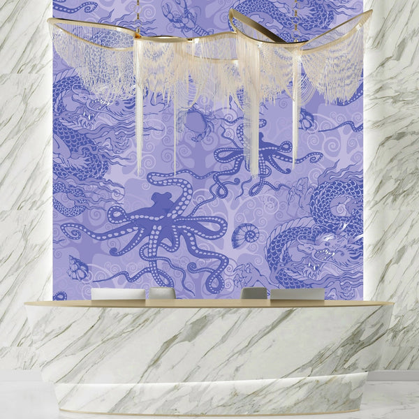 Toile de Jou, Purple Wallpaper, Seamless Pattern Mural, Oversized Custom Size Wall Art, Non - Woven, Non - Adhesive, Modern Wall Paper, Removable - Adawall Wallpaper - Registered Trade Accounts Only, Wallpaper Wholesale Account - W78096 - Adawall Wholesale - Wallpaper Wholesaler