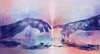 Touching Hands Wallpaper, Dark Violet Mural, Oversized Custom Size Wall Art, Non - Woven, Non - Adhesive, Modern Wall Paper, Removable - Adawall Wallpaper - Registered Trade Accounts Only, Wallpaper Wholesale Account - W78210 - Adawall Wholesale - Wallpaper Wholesaler