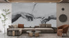 Touching Hands Wallpaper, Line Drawing Mural, Oversized Custom Size Wall Art, Non - Woven, Non - Adhesive, Modern Wall Paper, Removable - Adawall Wallpaper - Registered Trade Accounts Only, Wallpaper Wholesale Account - W78211 - Adawall Wholesale - Wallpaper Wholesaler