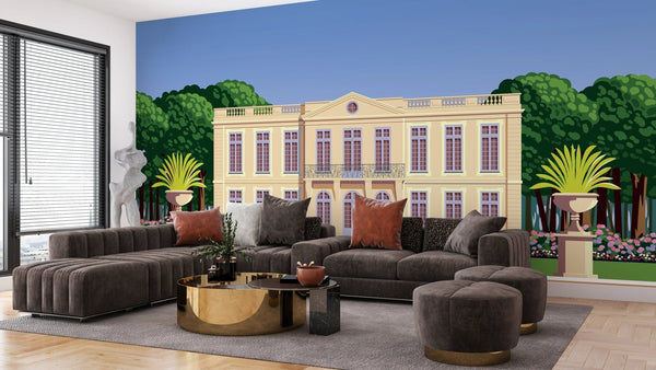 Traditional Romantic Old Chateau Wallpaper, Garden Mural, Oversized Custom Size Wall Art, Non - Woven, Non - Adhesive, Modern Wall Paper, Removable - Adawall Wallpaper - Registered Trade Accounts Only, Wallpaper Wholesale Account - W77775 - Adawall Wholesale - Wallpaper Wholesaler