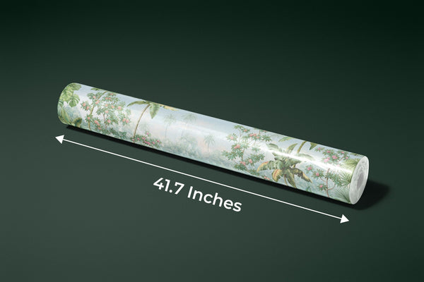 Tropic Flowers Wallpaper, Landscape Mural, Oversized Custom Size Wall Art, Non - Woven, Non - Adhesive, Modern Wall Paper, Removable - Adawall Wallpaper - Registered Trade Accounts Only, Wallpaper Wholesale Account - W77990 - Adawall Wholesale - Wallpaper Wholesaler