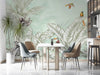 Tropical Animals Wallpaper, Green Drawing Wall Mural, Custom Size Wall Covering, Non - Woven, Non - Pasted, Removable, Art - Adawall Wallpaper - Registered Trade Accounts Only, Wallpaper Wholesale Account - FJ307-3 - Adawall Wholesale - Wallpaper Wholesaler