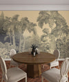 Tropical Trees Wallpaper, Foggy Forest Mural, Oversized Custom Size Wall Art, Non - Woven, Non - Adhesive, Modern Wall Paper, Removable - Adawall Wallpaper - Registered Trade Accounts Only, Wallpaper Wholesale Account - W78148 - Adawall Wholesale - Wallpaper Wholesaler