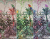 Tropical Wall Mural, Nature Palm Tree Green Parrot Wallpaper, Jungle Forest Theme, Non - Woven, Non - Adhesive, Removable, Exotic Wall Print Art, Interior Decor - Adawall Wallpaper - Registered Trade Accounts Only, Wallpaper Wholesale Account - A315-1 - Adawall Wholesale - Wallpaper Wholesaler