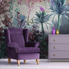 Tropical Wall Mural, Nature Palm Tree Purple Parrot Wallpaper, Jungle Forest Theme, Non - Woven, Non - Adhesive, Removable, Exotic Wall Print Art, Interior Decor - Adawall Wallpaper - Registered Trade Accounts Only, Wallpaper Wholesale Account - A315-3 - Adawall Wholesale - Wallpaper Wholesaler