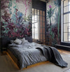 Tropical Wall Mural, Nature Palm Tree Purple Parrot Wallpaper, Jungle Forest Theme, Non - Woven, Non - Adhesive, Removable, Exotic Wall Print Art, Interior Decor - Adawall Wallpaper - Registered Trade Accounts Only, Wallpaper Wholesale Account - A315-3 - Adawall Wholesale - Wallpaper Wholesaler
