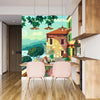 Village Square Wallpaper, Traditional House Mural, Oversized Custom Size Wall Art, Non - Woven, Non - Adhesive, Modern Wall Paper, Removable - Adawall Wallpaper - Registered Trade Accounts Only, Wallpaper Wholesale Account - W77768 - Adawall Wholesale - Wallpaper Wholesaler