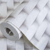 Wall Brick Embossed Cubic Geometric Wallpaper, Home Wall Decor, Aesthetic Wallpaper, Textured Wallcovering Non - Adhesive and Non - Peel - Adawall Wallpaper - Registered Trade Accounts Only, Wallpaper Wholesale Account - 7814-1 - Adawall Wholesale - Wallpaper Wholesaler