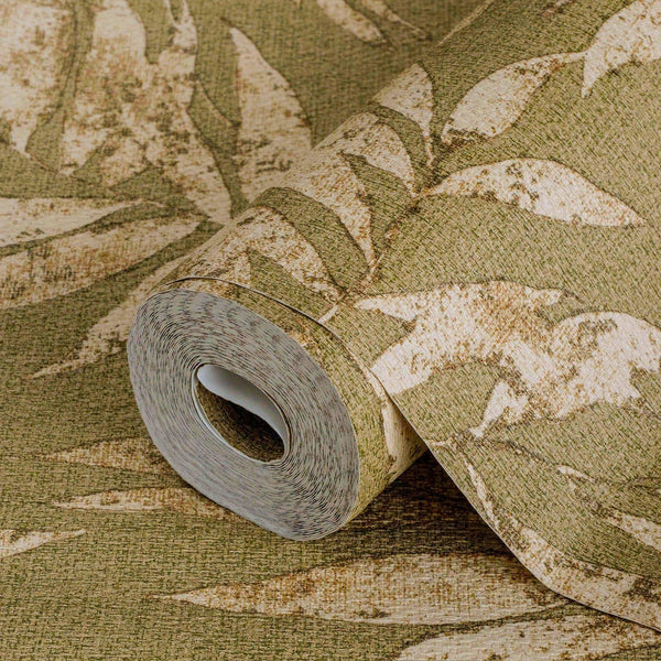 Washed Green Leaf Wallpaper, Textured Faded Tree Leaves Wallcovering, Non - Pasted - Adawall Wallpaper - Registered Trade Accounts Only, Wallpaper Wholesale Account - 1012-3 - Adawall Wholesale - Wallpaper Wholesaler