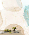 Watercolor Paint Splash Wallpaper, Golden Lines Mural, Oversized Custom Size Wall Art, Non - Woven, Non - Adhesive, Modern Wall Paper, Removable - Adawall Wallpaper - Registered Trade Accounts Only, Wallpaper Wholesale Account - W77901 - Adawall Wholesale - Wallpaper Wholesaler