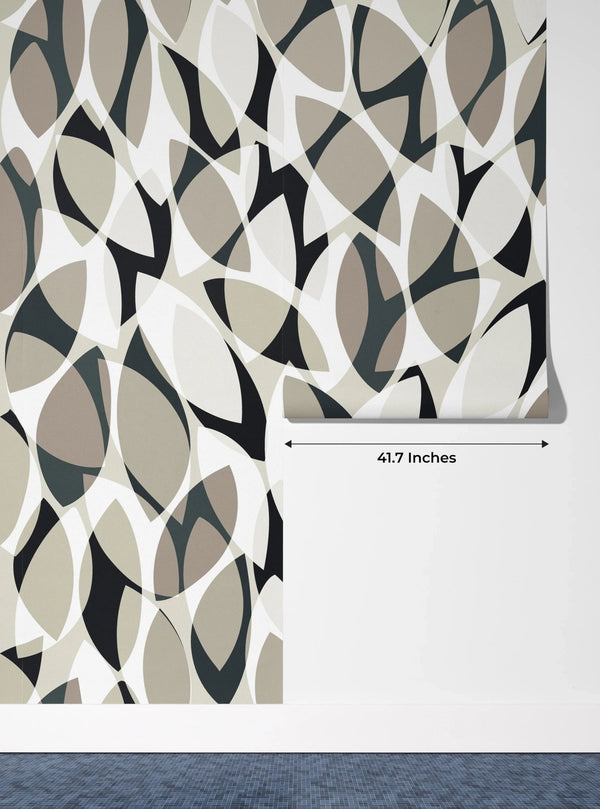 Watercolor Tea Leaves Wallpaper, Seamless Pattern Mural, Oversized Custom Size Wall Art, Non - Woven, Non - Adhesive, Modern Wall Paper, Removable - Adawall Wallpaper - Registered Trade Accounts Only, Wallpaper Wholesale Account - W77731 - Adawall Wholesale - Wallpaper Wholesaler