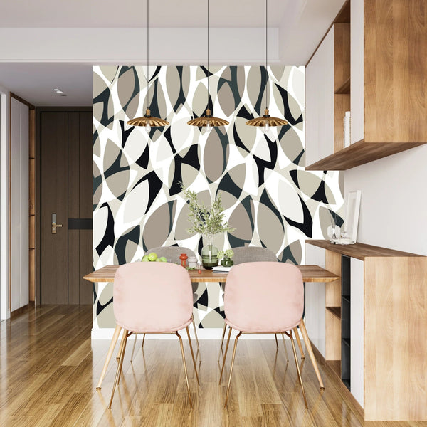 Watercolor Tea Leaves Wallpaper, Seamless Pattern Mural, Oversized Custom Size Wall Art, Non - Woven, Non - Adhesive, Modern Wall Paper, Removable - Adawall Wallpaper - Registered Trade Accounts Only, Wallpaper Wholesale Account - W77731 - Adawall Wholesale - Wallpaper Wholesaler