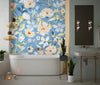 Watercolor Wildflowers Wallpaper, Seamless Pattern Mural, Oversized Custom Size Wall Art, Non - Woven, Non - Adhesive, Modern Wall Paper, Removable - Adawall Wallpaper - Registered Trade Accounts Only, Wallpaper Wholesale Account - W78012 - Adawall Wholesale - Wallpaper Wholesaler