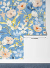 Watercolor Wildflowers Wallpaper, Seamless Pattern Mural, Oversized Custom Size Wall Art, Non - Woven, Non - Adhesive, Modern Wall Paper, Removable - Adawall Wallpaper - Registered Trade Accounts Only, Wallpaper Wholesale Account - W78012 - Adawall Wholesale - Wallpaper Wholesaler