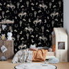 Western Themed Wallpaper, Black and White Seamless Pattern Mural, Oversized Custom Size Wall Art, Non - Woven, Non - Adhesive, Modern Wall Paper, Removable - Adawall Wallpaper - Registered Trade Accounts Only, Wallpaper Wholesale Account - W77546 - Adawall Wholesale - Wallpaper Wholesaler