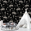 Western Themed Wallpaper, Black and White Seamless Pattern Mural, Oversized Custom Size Wall Art, Non - Woven, Non - Adhesive, Modern Wall Paper, Removable - Adawall Wallpaper - Registered Trade Accounts Only, Wallpaper Wholesale Account - W77546 - Adawall Wholesale - Wallpaper Wholesaler