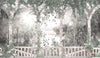 White Arch Wallpaper, Tropical Leaves, Vines Mural, Oversized Custom Size Wall Art, Non - Woven, Non - Adhesive, Modern Wall Paper, Removable - Adawall Wallpaper - Registered Trade Accounts Only, Wallpaper Wholesale Account - W77982 - Adawall Wholesale - Wallpaper Wholesaler