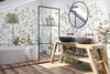 White Botanical Wall Mural, Butterfly Flowers Chinoiserie Wallpaper, Nature Theme Custom Size Wall Covering, Non - Woven, Non - Pasted, Removable, Washable - Adawall Wallpaper - Registered Trade Accounts Only, Wallpaper Wholesale Account - FJ305-1 - Adawall Wholesale - Wallpaper Wholesaler