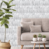 White Feathers Pattern Embossed Wallpaper, Tropical 3D Textured Birds Vivid Wallcovering - Walloro High End Wallcoverings & More