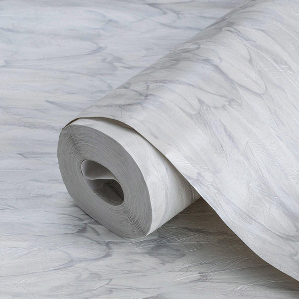 White Feathers Pattern Embossed Wallpaper, Tropical 3D Textured Birds Vivid Wallcovering - Adawall Wallpaper - Registered Trade Accounts Only, Wallpaper Wholesale Account - 9913-1 - Adawall Wholesale - Wallpaper Wholesaler
