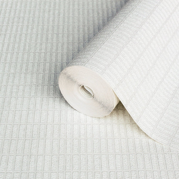 White Muse Grid Texture Wallpaper, Textured Wallpaper, Modern & Minimalist Wall Covering, Modern Look Neutral Colors Glittering Wall Decor - Adawall Wallpaper -Registered Trade Accounts Only, Wallpaper Wholesale Account - 25102-1 - Adawall Wholesale - Wallpaper Wholesaler