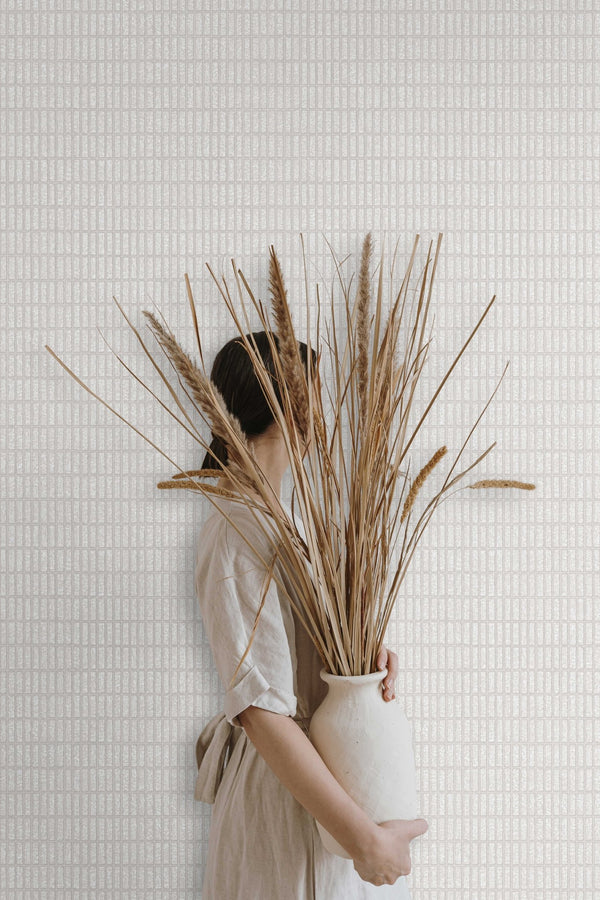 White Muse Grid Texture Wallpaper, Textured Wallpaper, Modern & Minimalist Wall Covering, Modern Look Neutral Colors Glittering Wall Decor - Adawall Wallpaper -Registered Trade Accounts Only, Wallpaper Wholesale Account - 25102-1 - Adawall Wholesale - Wallpaper Wholesaler