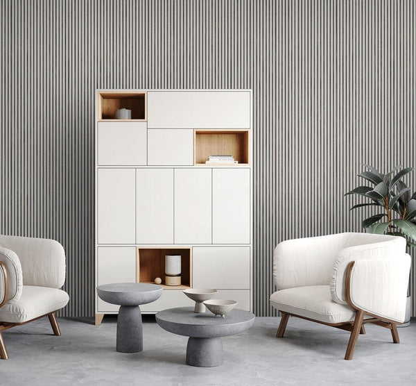White/Black Wall Panel, PS Wall Home Decoration Panel - Premium Quality - Adawall Wallpaper - Registered Trade Accounts Only, Wallpaper Wholesale Account - APS201 - Adawall Wholesale - Wallpaper Wholesaler