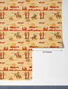 Wild West Wallpaper, Colorful Seamless Pattern Mural, Oversized Custom Size Wall Art, Non - Woven, Non - Adhesive, Modern Wall Paper, Removable - Adawall Wallpaper - Registered Trade Accounts Only, Wallpaper Wholesale Account - W77549 - Adawall Wholesale - Wallpaper Wholesaler
