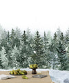 Winter Snowy Forest Wallpaper, Watercolor Mural, Oversized Custom Size Wall Art, Non - Woven, Non - Adhesive, Modern Wall Paper, Removable - Adawall Wallpaper - Registered Trade Accounts Only, Wallpaper Wholesale Account - W77825 - Adawall Wholesale - Wallpaper Wholesaler