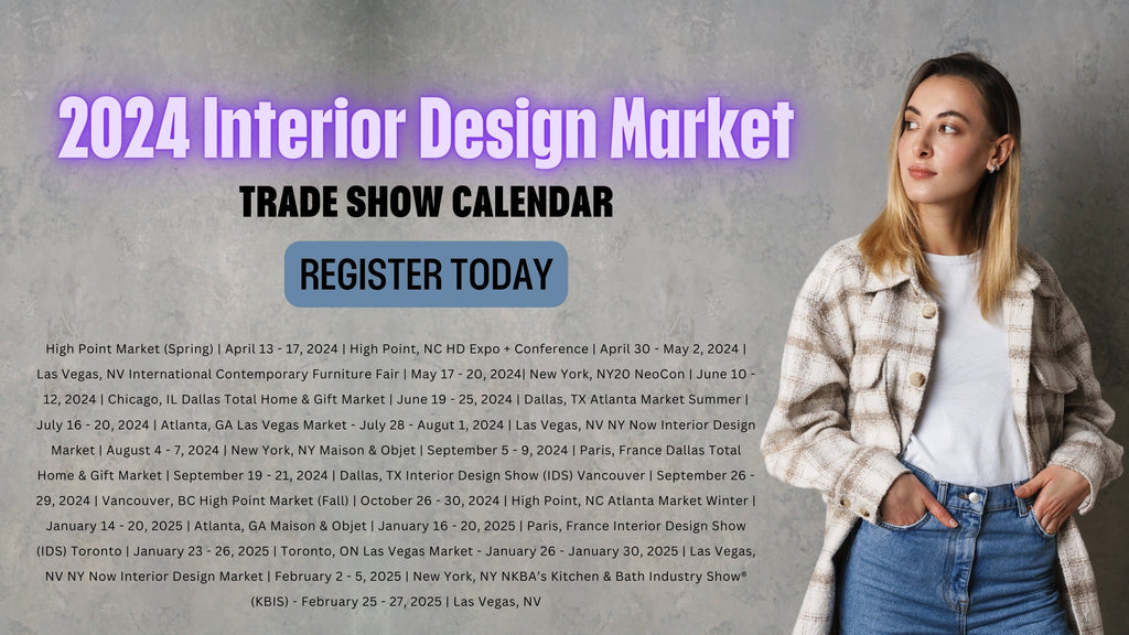 2024 Interior Design Market and Trade Show Calendar - Adawall Wallpaper -Registered Trade Accounts Only, Wallpaper Wholesale Account