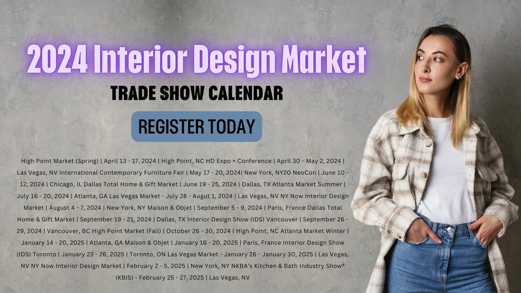 2024 Interior Design Market and Trade Show Calendar - Adawall Wallpaper -Registered Trade Accounts Only, Wallpaper Wholesale Account