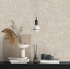 Light Beige Muse Brush Stroke Textured Wallpaper, Modern Minimalist Wall Covering, Neutral Shimmer Wall Decor