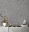 Gray Muse Brush Stroke Textured Wallpaper, Modern Minimalist Wall Covering, Neutral Shimmer Wall Decor