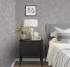 Gray Muse Plaster Texture Wallpaper, Natural Wallpaper, Modern & Minimalist Wall Covering, Modern Look Neutral Colors Glittering Wallcovering